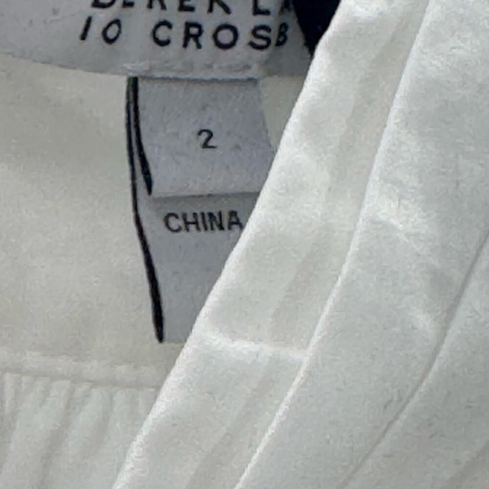 Derek Lam 10 Crosby Celeste Belted Waist Cutout Maxi Dress White Size 2 NWOT - Picture 11 of 13
